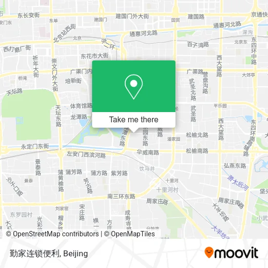 勤家连锁便利 map