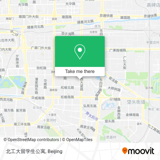 北工大留学生公寓 map