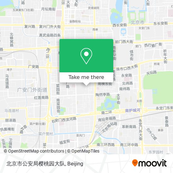 北京市公安局樱桃园大队 map