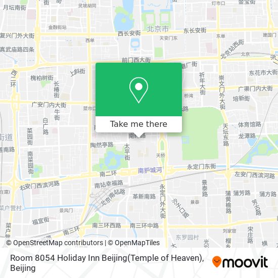 Room 8054 Holiday Inn Beijing(Temple of Heaven) map