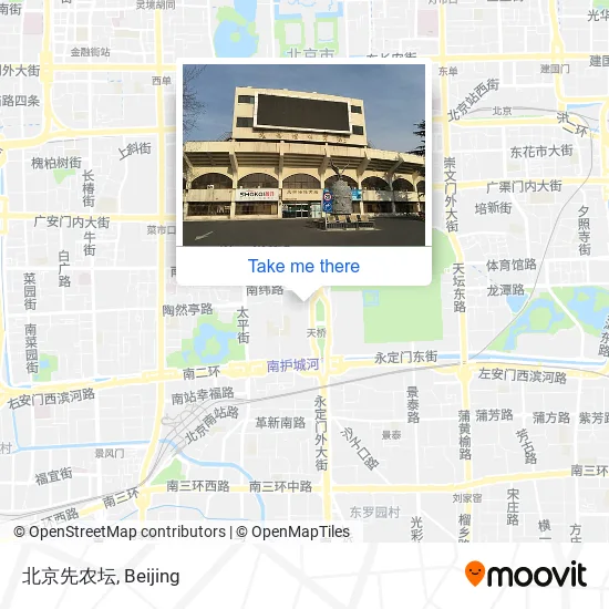 北京先农坛 map