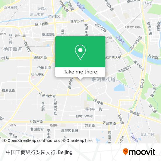 中国工商银行梨园支行 map