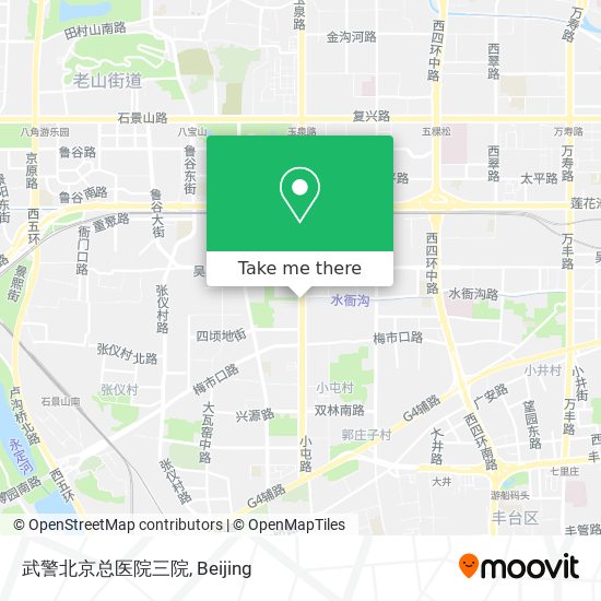 武警北京总医院三院 map