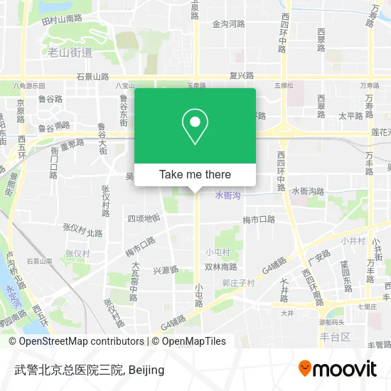 武警北京总医院三院 map