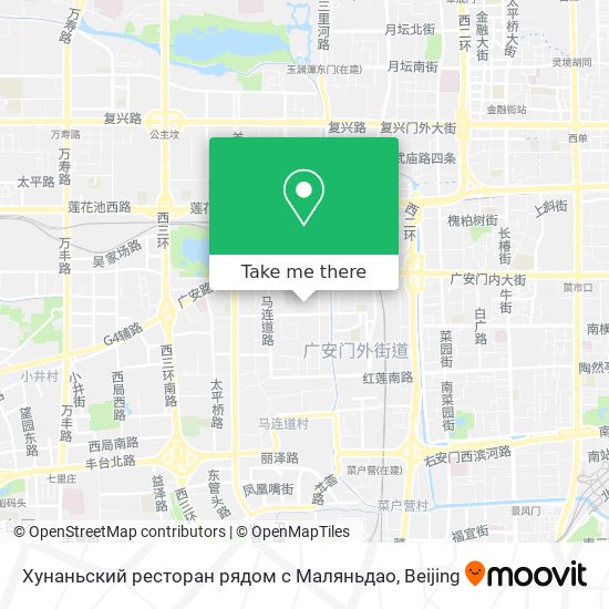 Хунаньский ресторан рядом с Маляньдао map