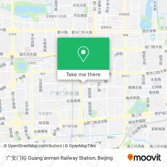广安门站 Guang'anmen Railway Station map