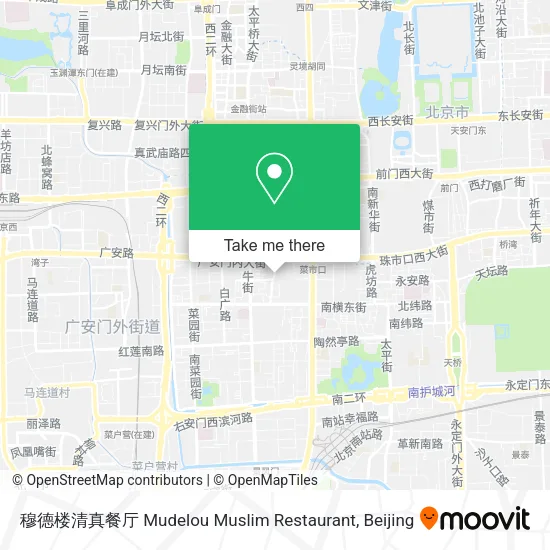 穆德楼清真餐厅 Mudelou Muslim Restaurant map