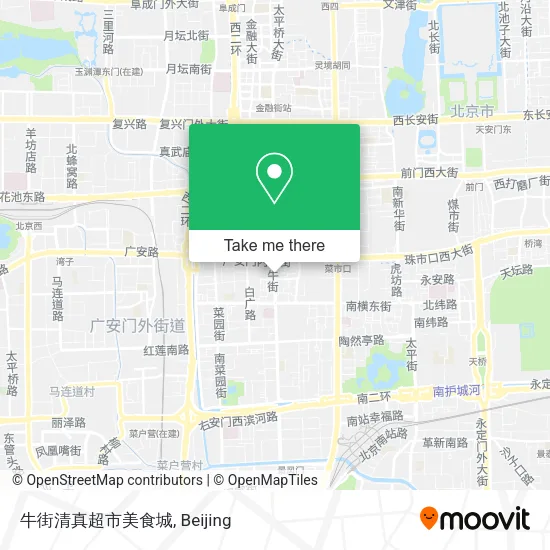 牛街清真超市美食城 map