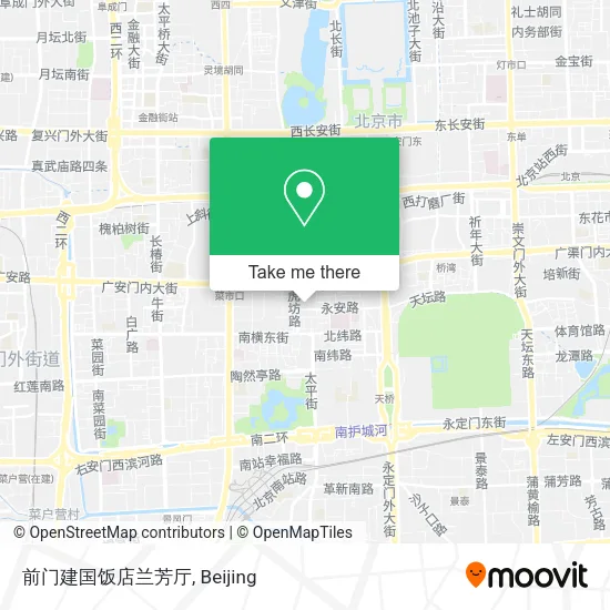 前门建国饭店兰芳厅 map