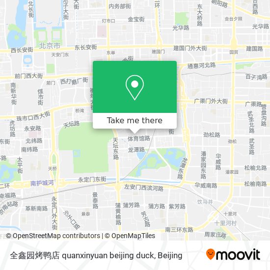 全鑫园烤鸭店 quanxinyuan beijing duck map