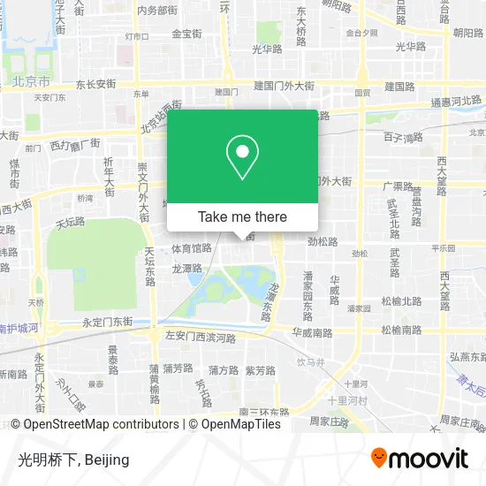 光明桥下 map