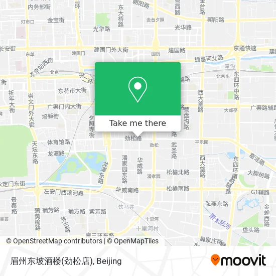 眉州东坡酒楼(劲松店) map