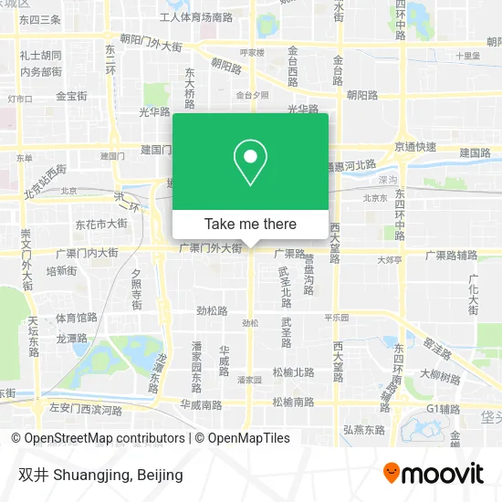 双井 Shuangjing map