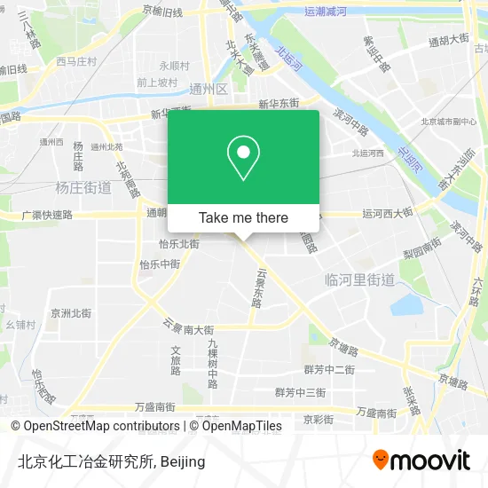 北京化工冶金研究所 map