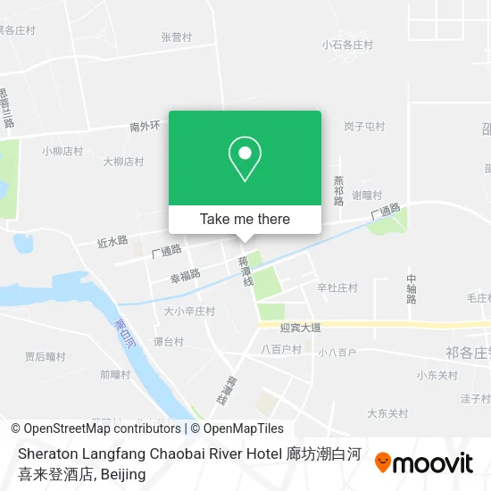 Sheraton Langfang Chaobai River Hotel 廊坊潮白河喜来登酒店 map