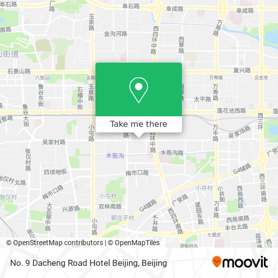 No. 9 Dacheng Road Hotel Beijing map