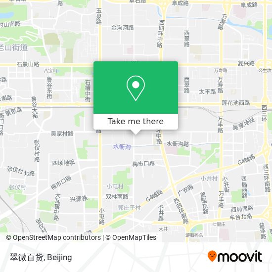 翠微百货 map
