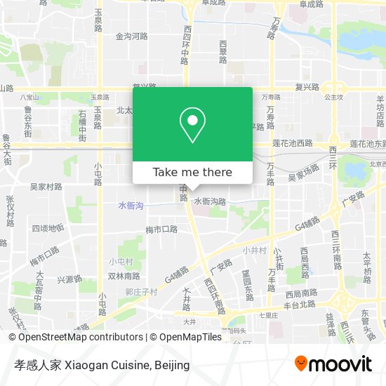 孝感人家 Xiaogan Cuisine map