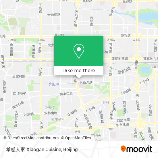 孝感人家 Xiaogan Cuisine map