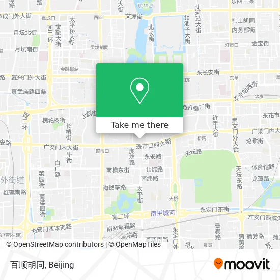 百顺胡同 map