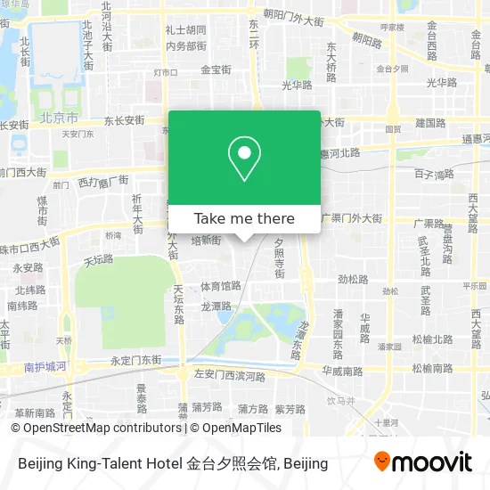 Beijing King-Talent Hotel 金台夕照会馆 map