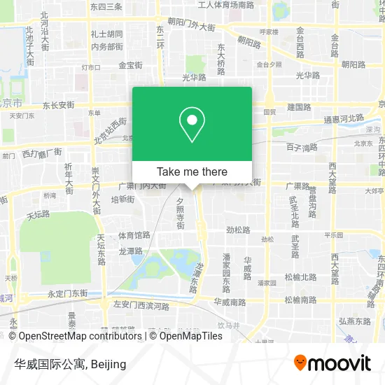 华威国际公寓 map