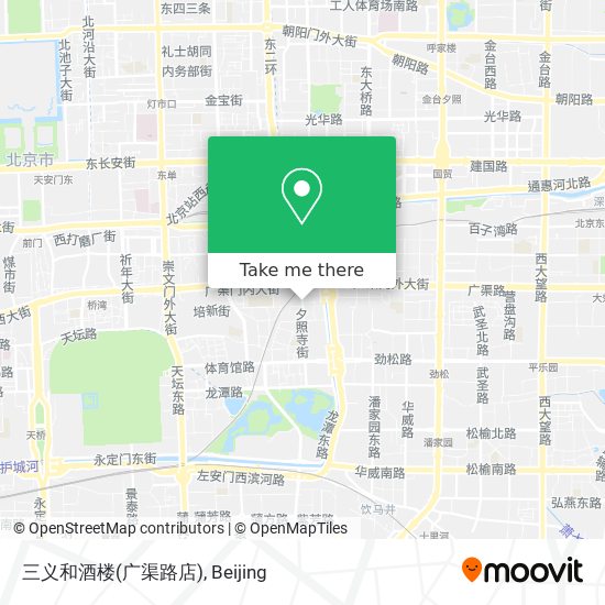 三义和酒楼(广渠路店) map