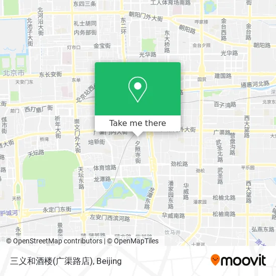三义和酒楼(广渠路店) map