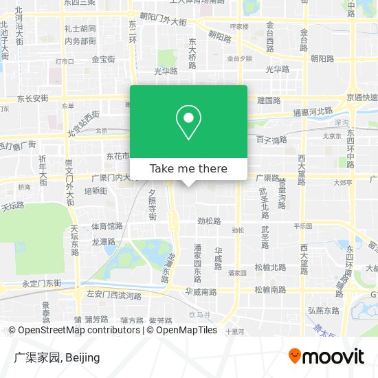 广渠家园 map