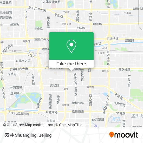 双井 Shuangjing map