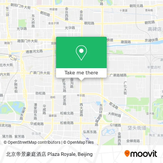 北京帝景豪庭酒店 Plaza Royale map