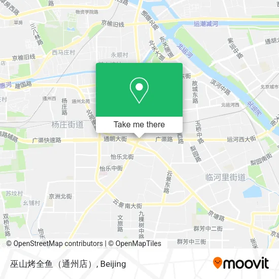 巫山烤全鱼（通州店） map