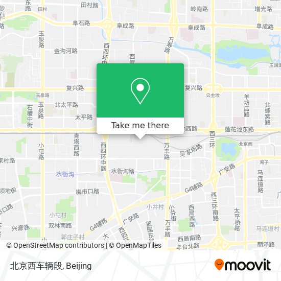 北京西车辆段 map