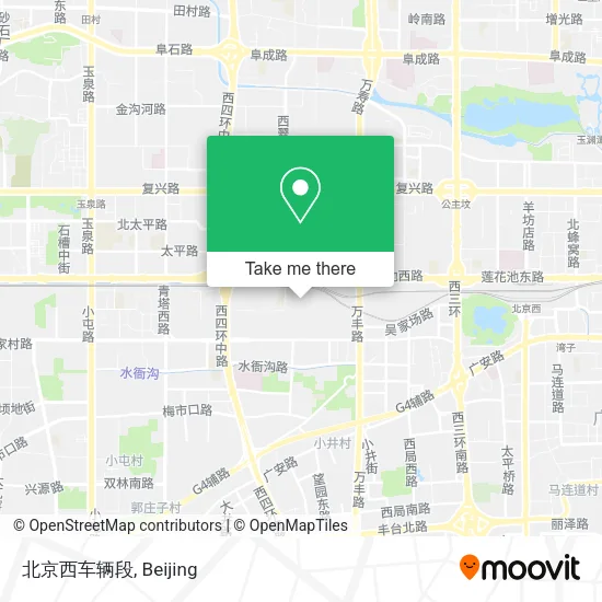 北京西车辆段 map