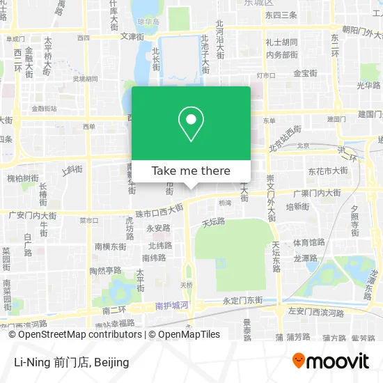 Li-Ning 前门店 map