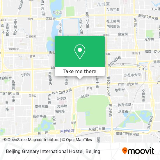Beijing Granary International Hostel map