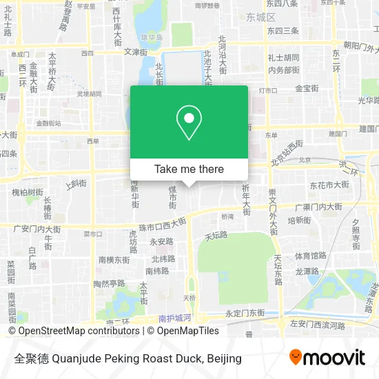 全聚德 Quanjude Peking Roast Duck map