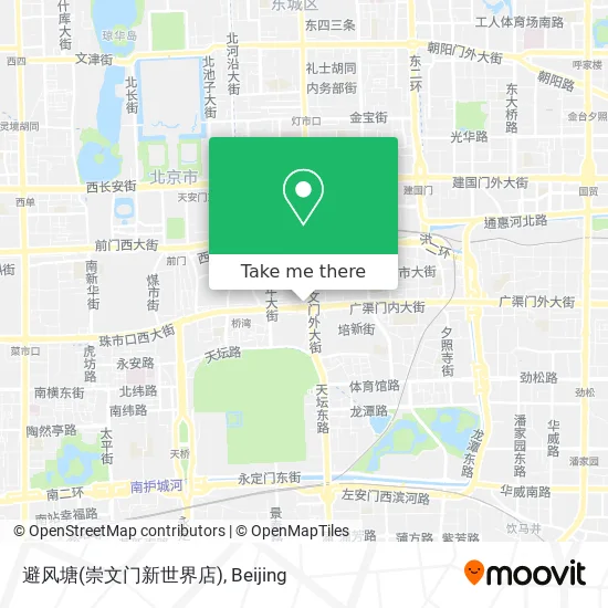 避风塘(崇文门新世界店) map
