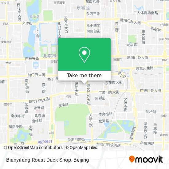 Bianyifang Roast Duck Shop map