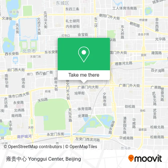 雍贵中心 Yonggui Center map