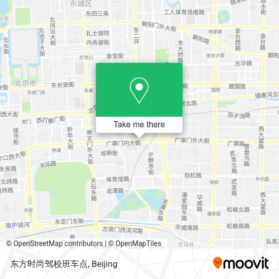 东方时尚驾校班车点 map
