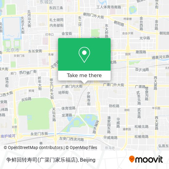 争鲜回转寿司(广渠门家乐福店) map