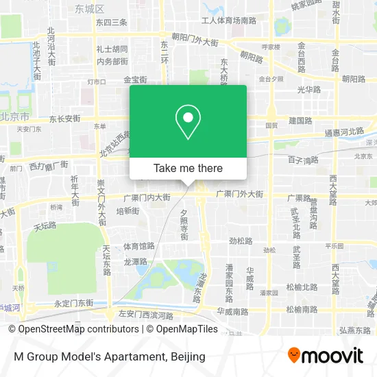 M Group Model's Apartament map