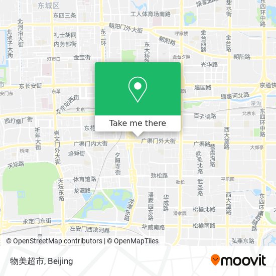 物美超市 map