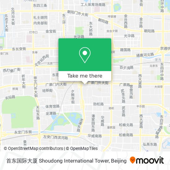 首东国际大厦 Shoudong International Tower map