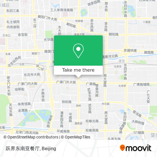 跃界东南亚餐厅 map