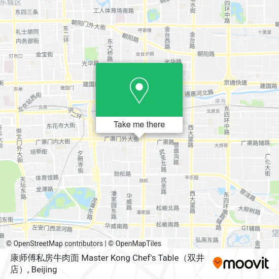 康师傅私房牛肉面 Master Kong Chef's Table（双井店） map