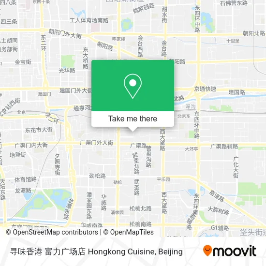 寻味香港 富力广场店 Hongkong Cuisine map