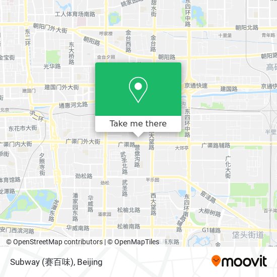 Subway (赛百味) map