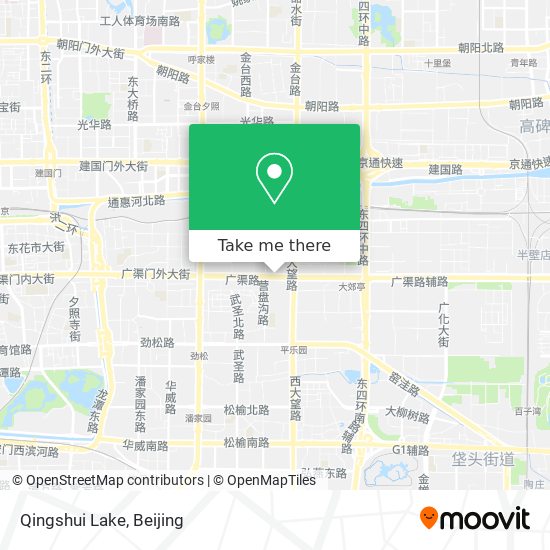 Qingshui Lake map
